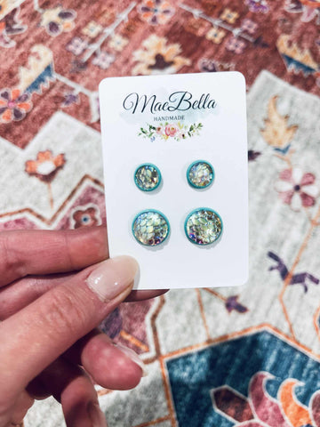 Mama & Mini Mermaid Studs
