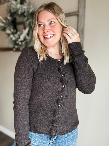 Riva Ruffle Cardigan
