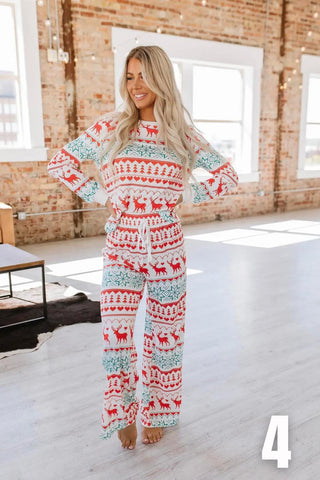 All The Christmas Pajama Set - SIZE LARGE