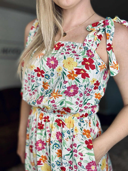 Carmellia Floral Dress - SIZE MEDIUM