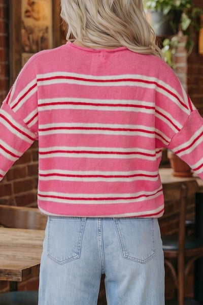 PREORDER Korie Stripe Knit Cardigan