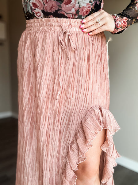 Sonora Pleated Ruffle Skirt