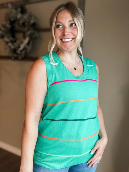 PREORDER Sorrento Stripe Sweater Tank