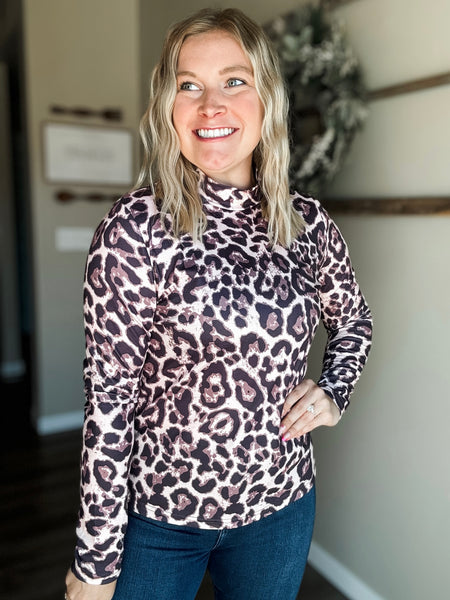 PREORDER Bandera Leopard Mesh Top