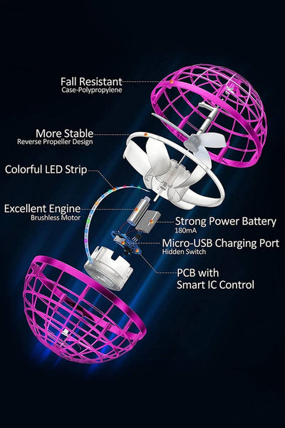 LED Jitter Drone - Red