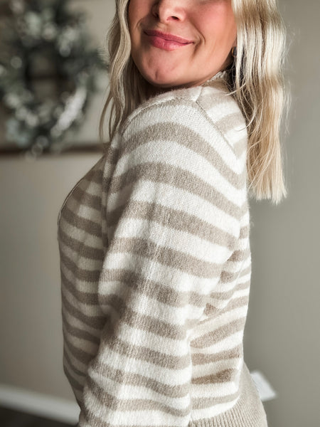 Pruitt Stripe Henley Sweater