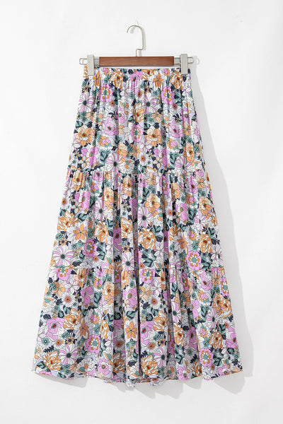 Calista Boho Floral Skirt - SIZE SMALL