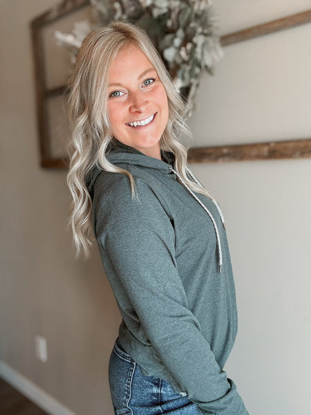 Verity Yoga Hoodie - Olive