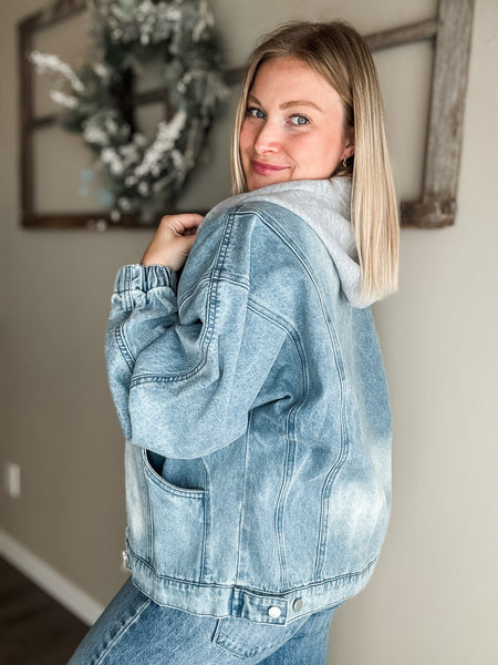 Lindie Mineral Wash Hoodie Jacket