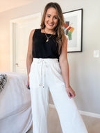 Newport Linen Square Neck Tank