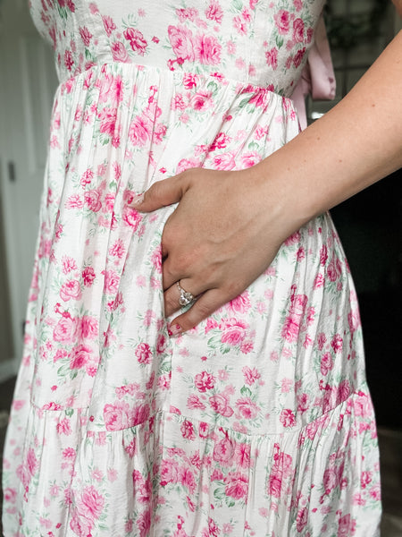 PREORDER Petal Promise Floral Ribbon Dress