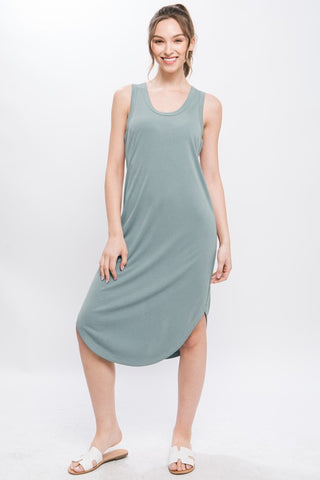 Loretta Midi Dress - Olive