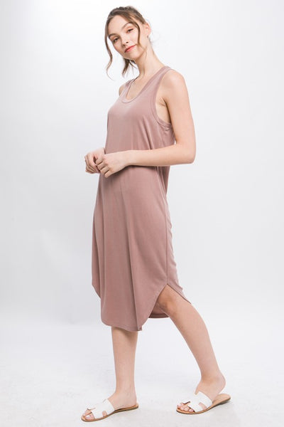 Loretta Midi Dress - Almond