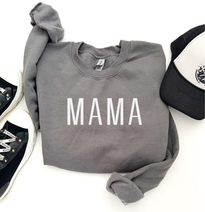 Mama Basic Block Letter Sweatshirt