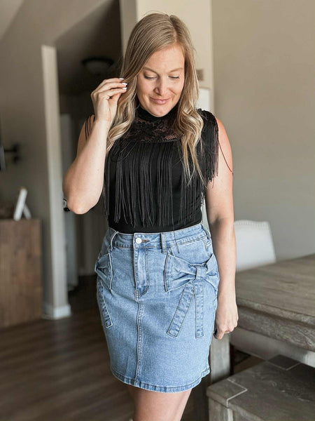 Charli Denim Mini Skirt