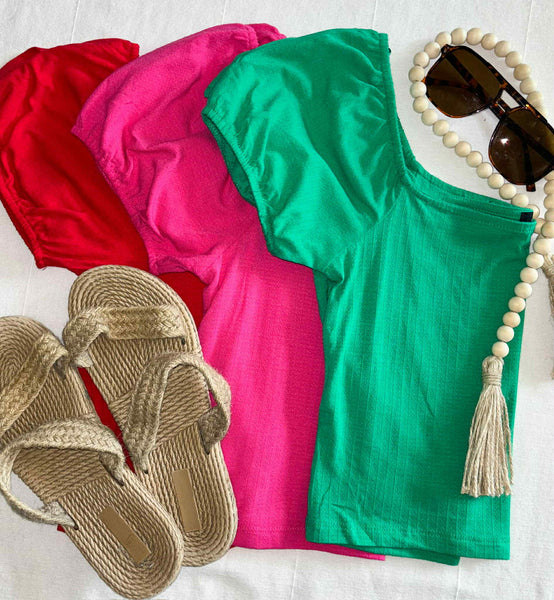 Elodie Crop Top - Green