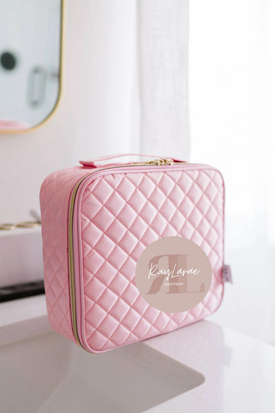 Square Quilted Makeup Bag