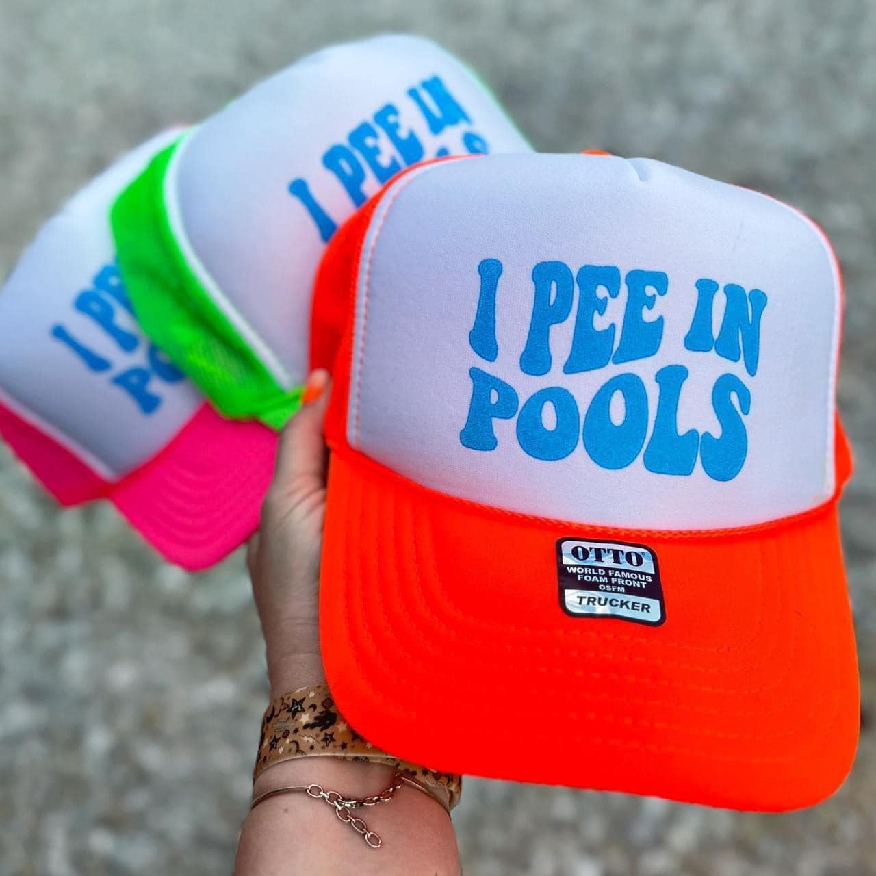 I Pee In Pools Trucker Hat - 2 Color Options