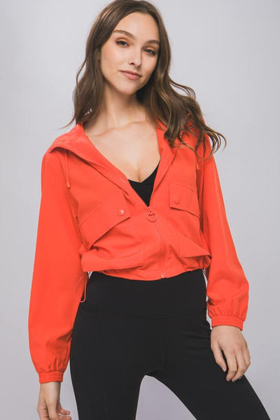 Evangeline Lightweight Jacket - Tomato