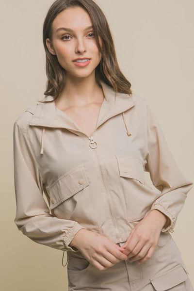 Evangeline Lightweight Jacket - Stone