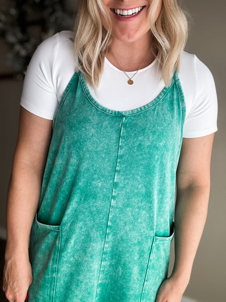 Joanna Washed Jumper - Green