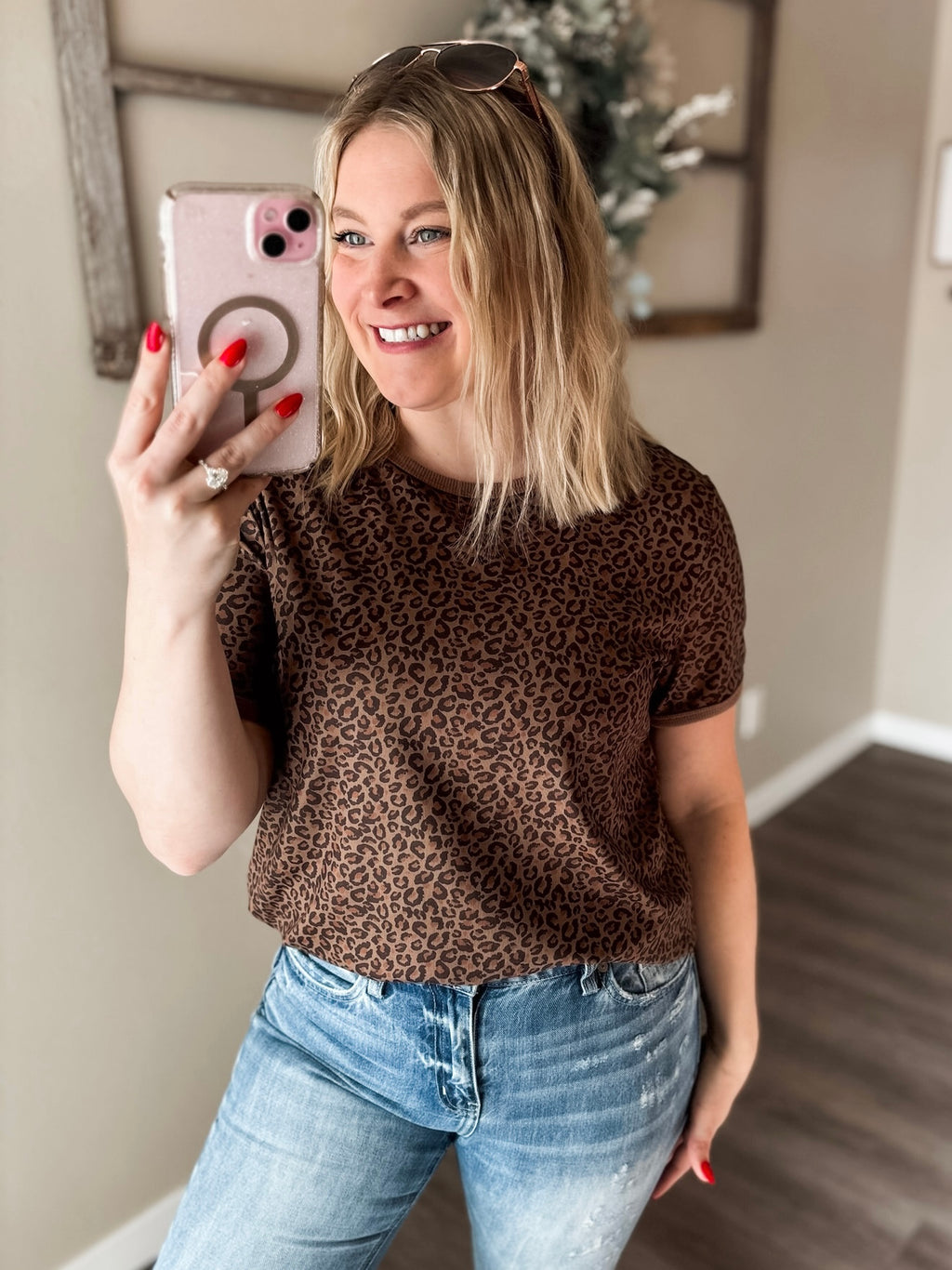 Wild Side Leopard Tee - SIZE MEDIUM