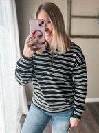 PREORDER Wynn Stripe Zip Pullover