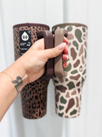 HydroJug 40 oz Traveler Tumbler - Brown Leopard