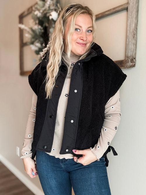 Annelise Sherpa Vest - 2 Color Options