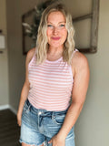 Hallee Striped Tank - SIZE MEDIUM