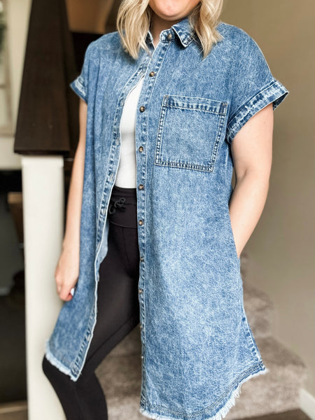 Jolene Denim Shirt Dress
