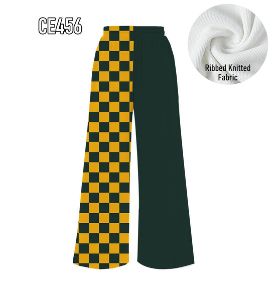 PREORDER Spiritwear Checkered Split Leg Bottom - GB PACKERS