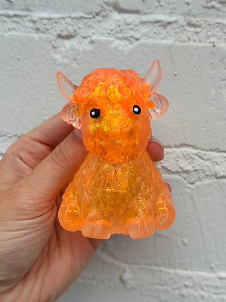 Highland Cow Squishy - Orange