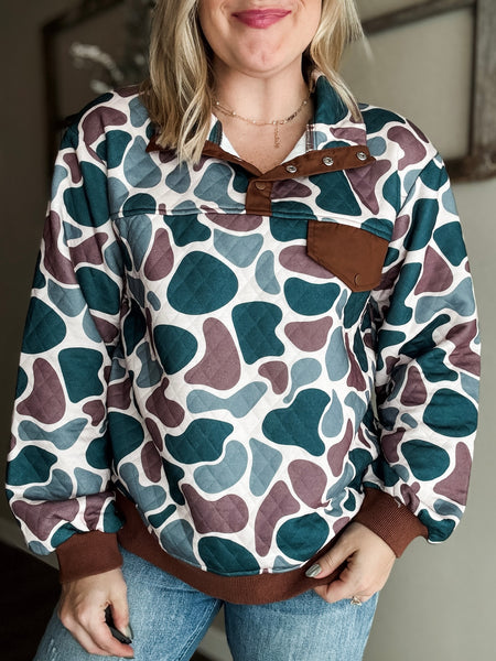 PREORDER Kipp Quilted Camo Pullover