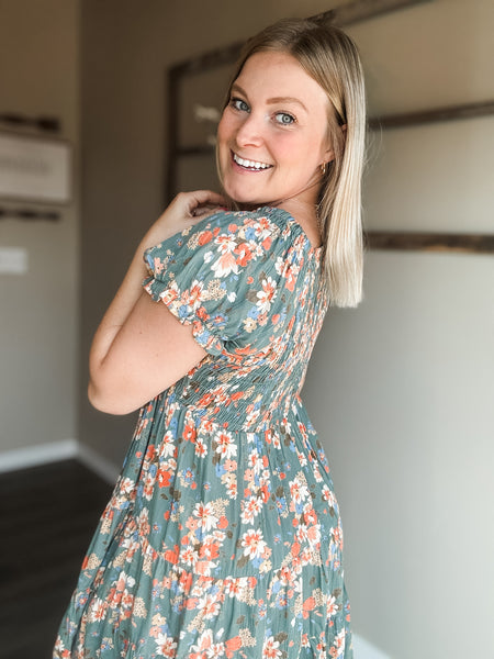 Jessamy Smocked Floral Dress