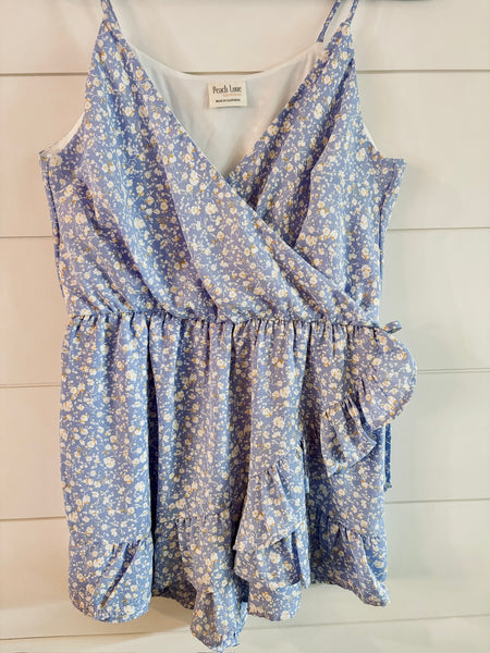 Braya Floral Surplice Romper