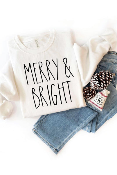 Merry & Bright Cozy Crewneck