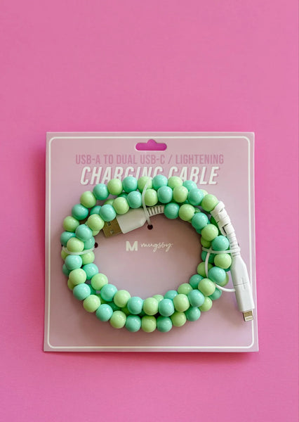 PREORDER Round Two Beaded Phone Charger