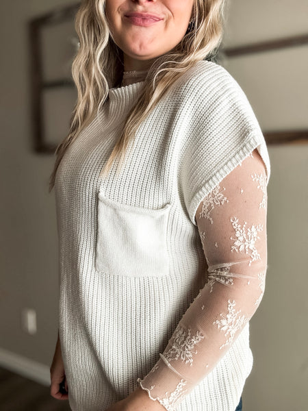 Sloane Sleeveless Knit Top - Ivory