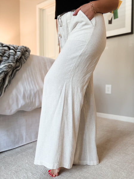 Beachcomber Linen Wide Leg Pants