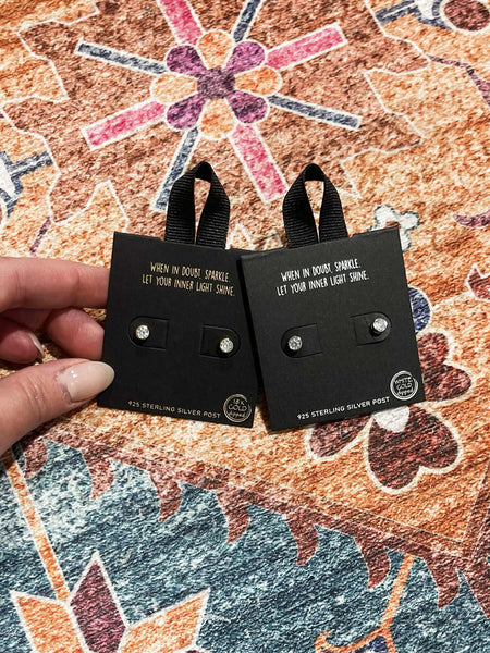 Novi Stud Earrings - Silver