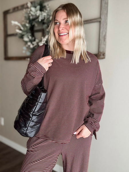 PREORDER Weekend Away Stripe Lounge Set