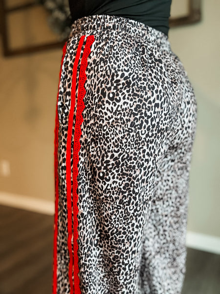 PREORDER Fierce Energy Stripe Leopard Pant