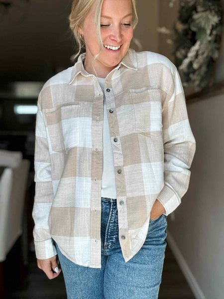 Taryn Flannel Button Up