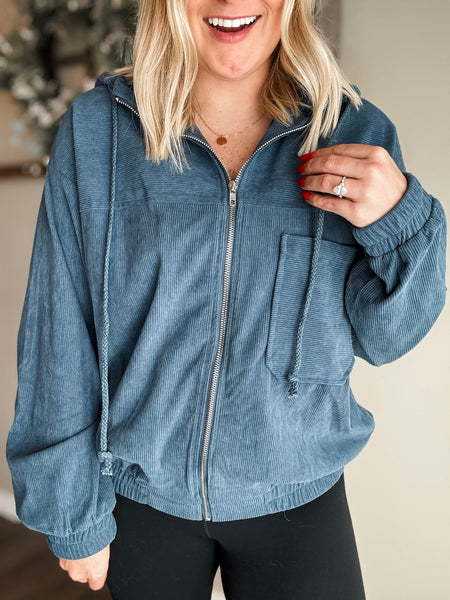 PREORDER Tenny Ribbed Zip Jacket
