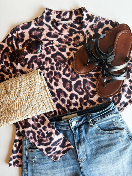 PREORDER Bandera Leopard Mesh Top