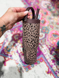 HydroJug 32 oz Sport Water Bottle - Brown Leopard