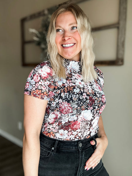 PREORDER Karis Floral Mesh Top