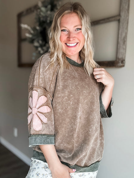 PREORDER Maple Oversized Patchwork Top