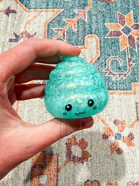 Poop Squishy - Turquoise